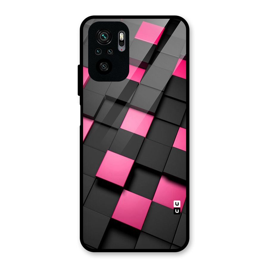 Blocks Diagonal Glass Back Case for Redmi Note 10S