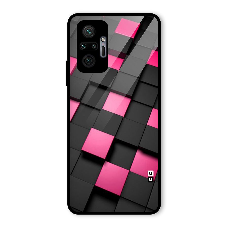Blocks Diagonal Glass Back Case for Redmi Note 10 Pro Max
