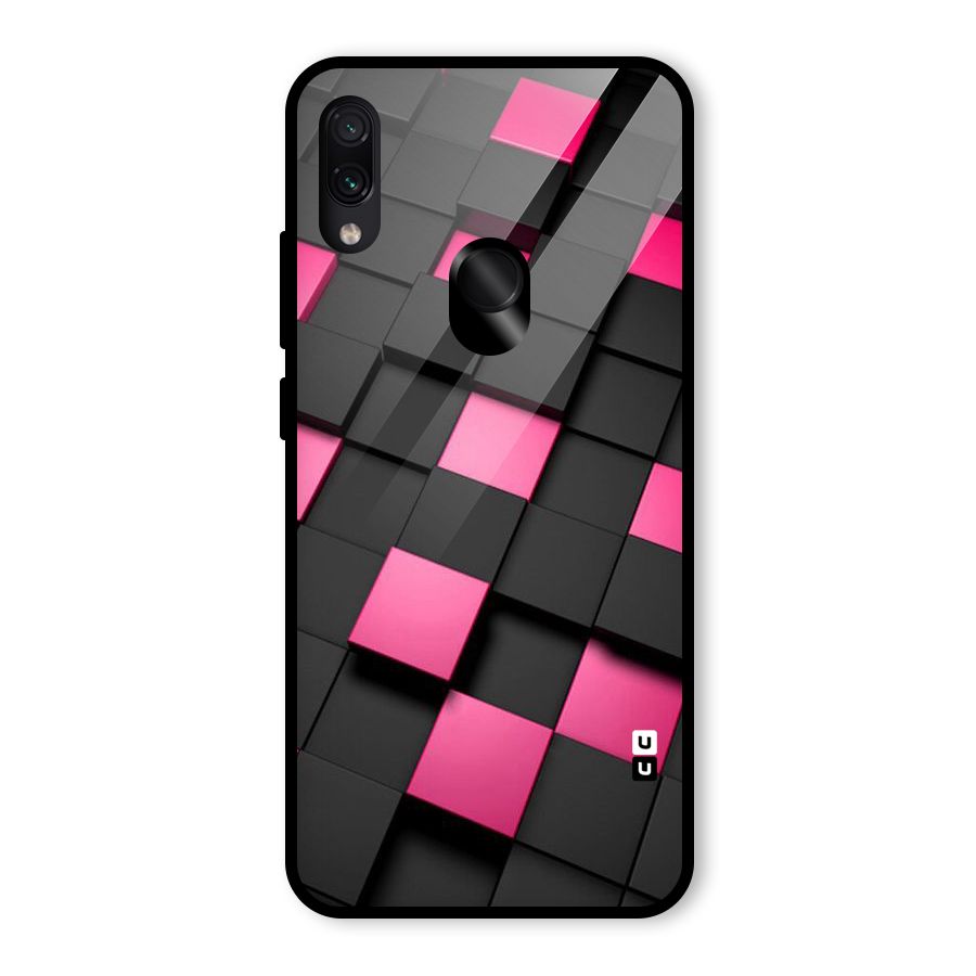 Blocks Diagonal Glass Back Case for Redmi Note 7 Pro