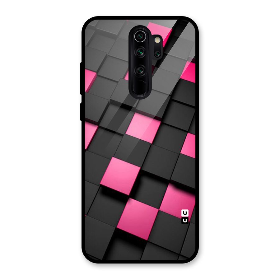 Blocks Diagonal Glass Back Case for Redmi Note 8 Pro