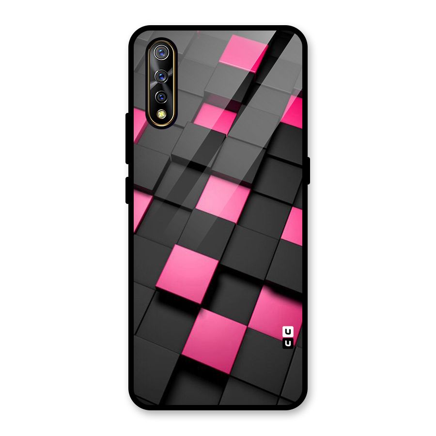 Blocks Diagonal Glass Back Case for Vivo S1