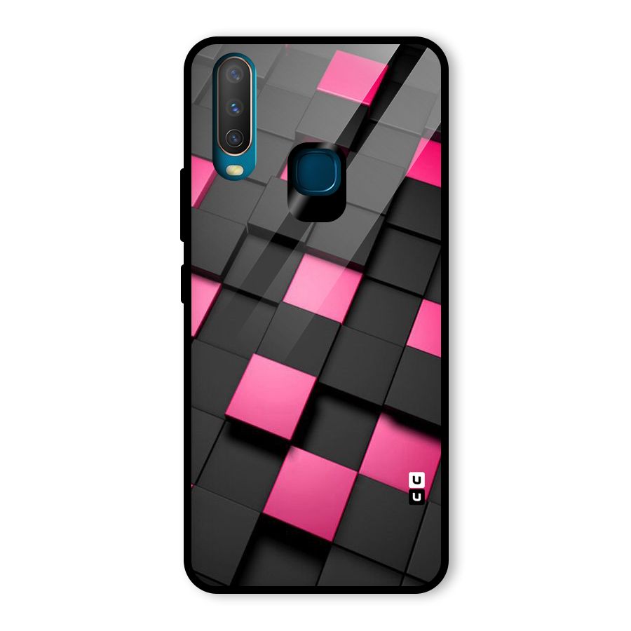 Blocks Diagonal Glass Back Case for Vivo U10