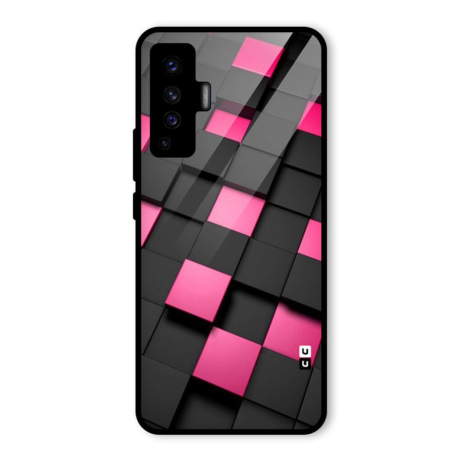 Blocks Diagonal Glass Back Case for Vivo X50