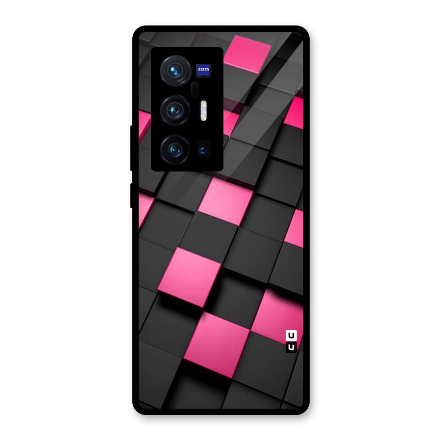 Blocks Diagonal Glass Back Case for Vivo X70 Pro Plus