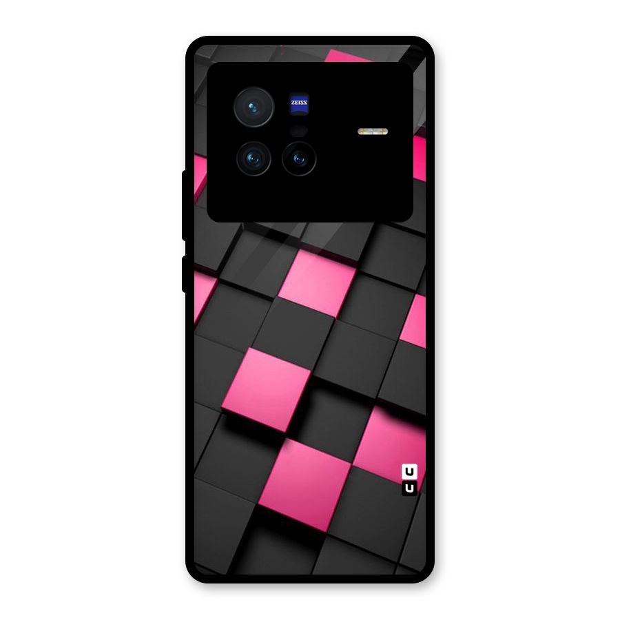Blocks Diagonal Glass Back Case for Vivo X80