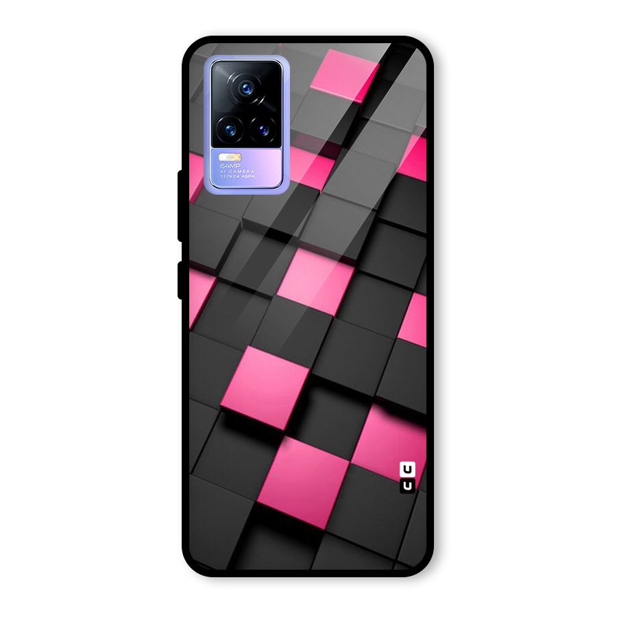 Blocks Diagonal Glass Back Case for Vivo Y73