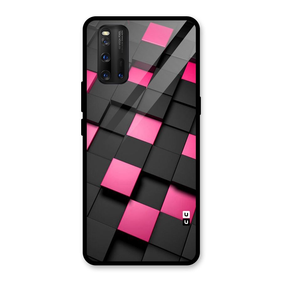 Blocks Diagonal Glass Back Case for Vivo iQOO 3