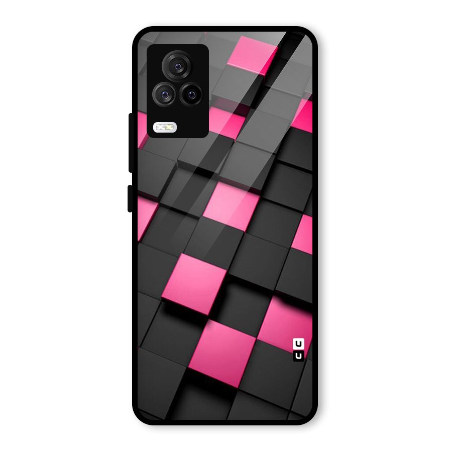 Blocks Diagonal Glass Back Case for Vivo iQOO 7 Legend 5G