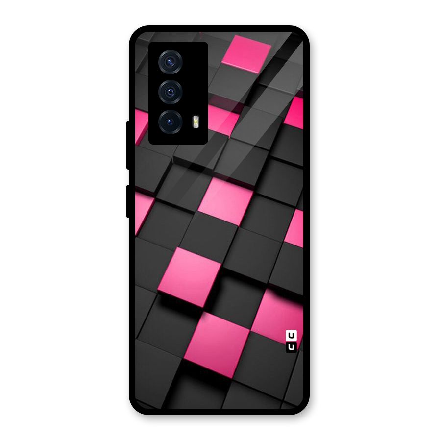 Blocks Diagonal Glass Back Case for Vivo iQOO Z5