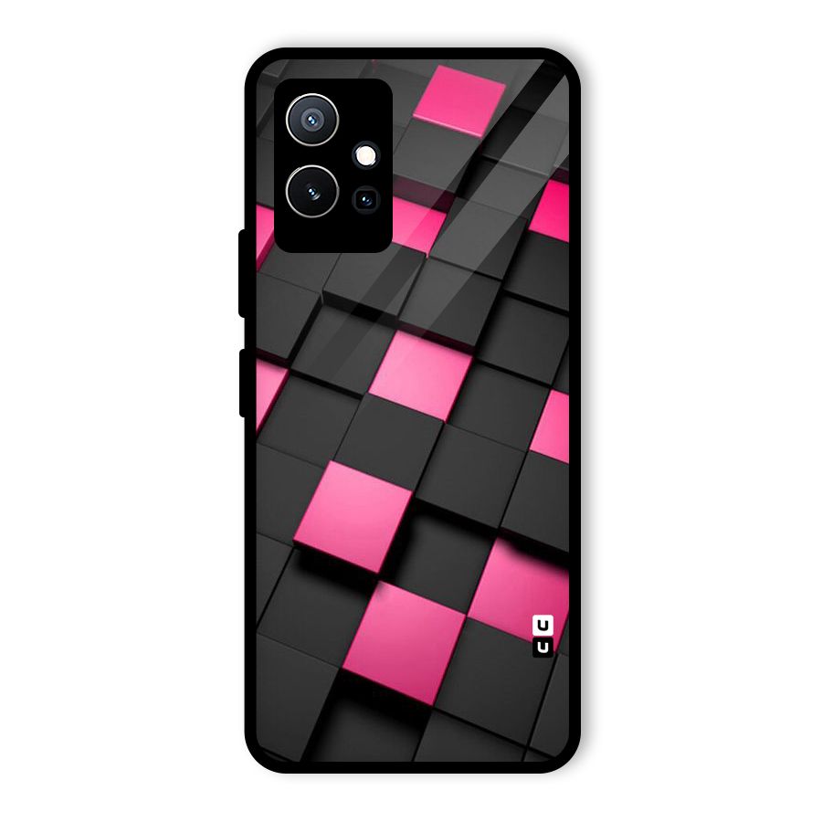 Blocks Diagonal Glass Back Case for Vivo iQOO Z6