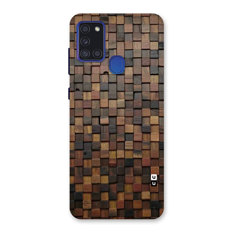 Blocks Of Wood Back Case for Galaxy A21s