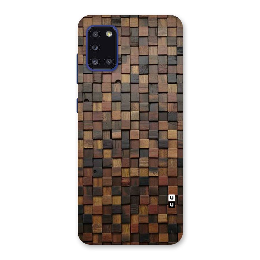 Blocks Of Wood Back Case for Galaxy A31