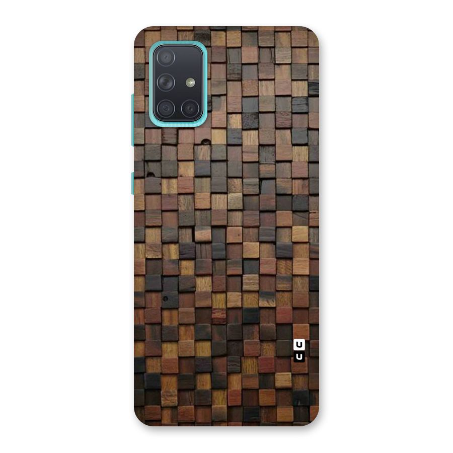 Blocks Of Wood Back Case for Galaxy A71