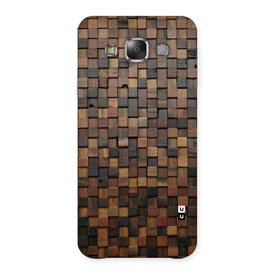 Blocks Of Wood Back Case for Galaxy E7