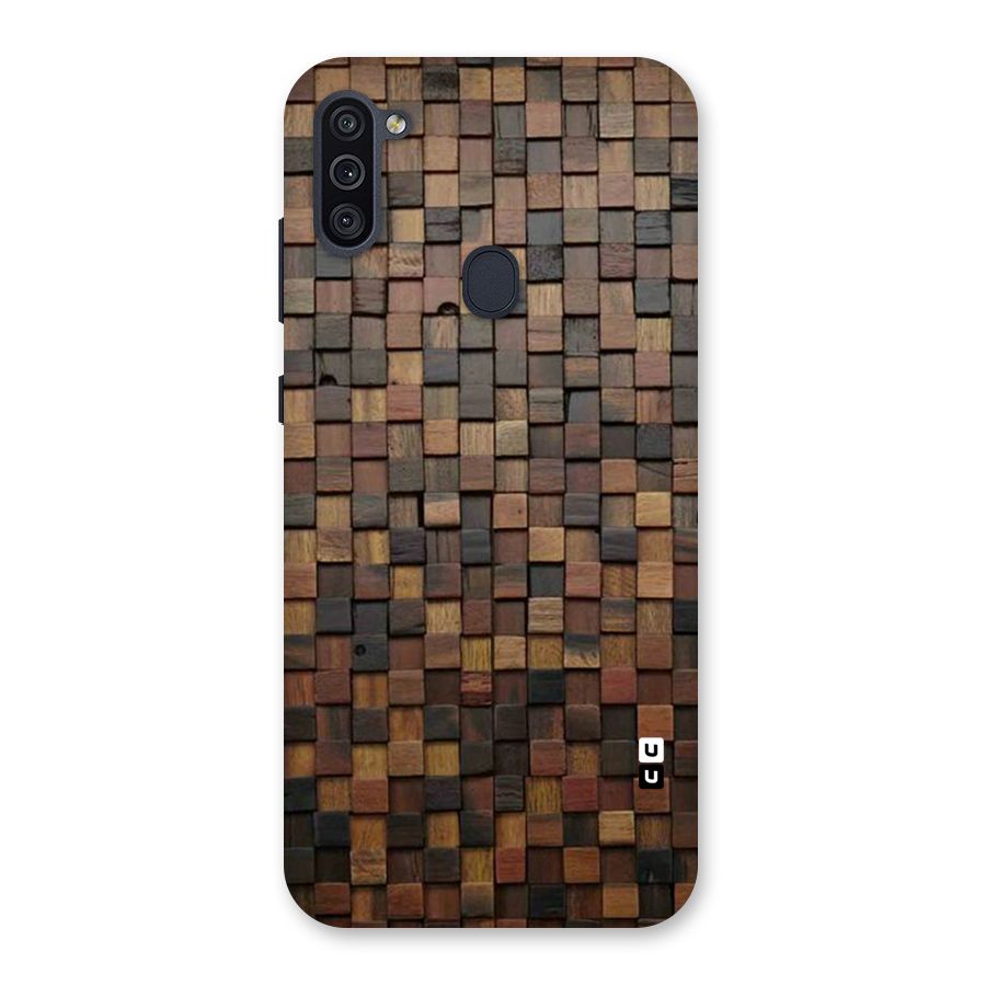 Blocks Of Wood Back Case for Galaxy M11