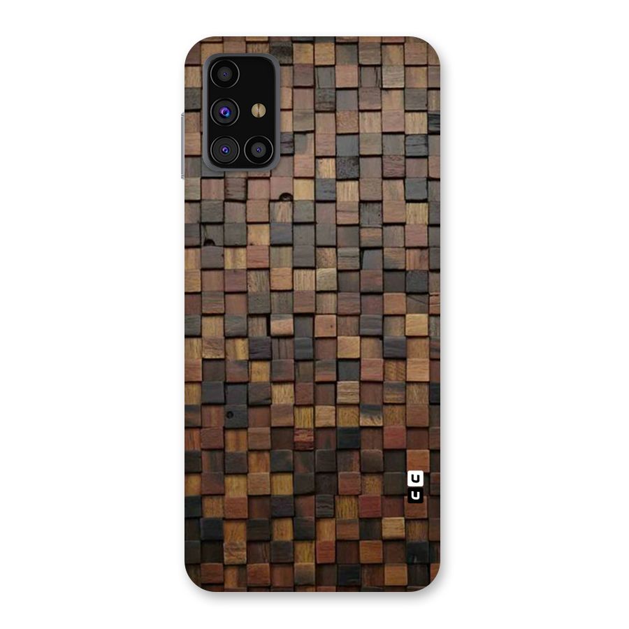 Blocks Of Wood Back Case for Galaxy M31s