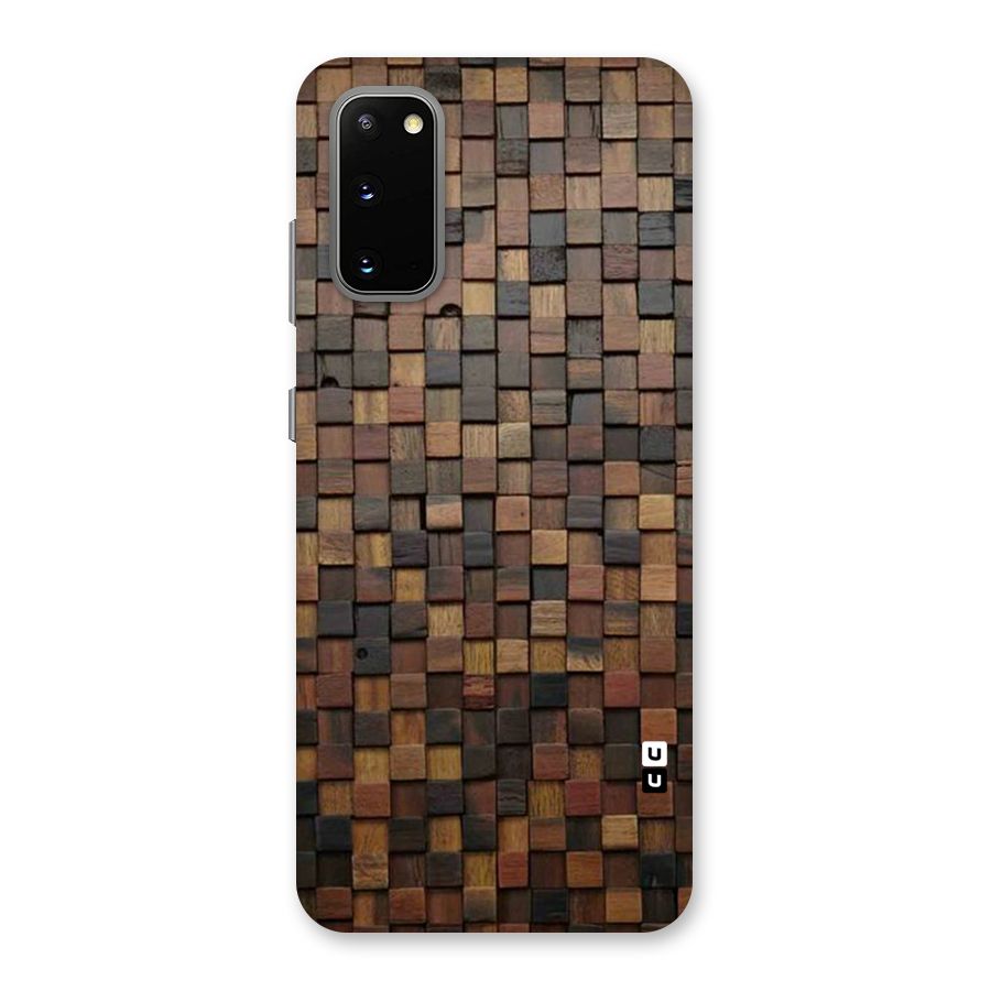 Blocks Of Wood Back Case for Galaxy S20