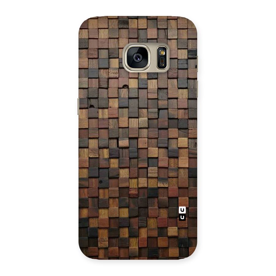 Blocks Of Wood Back Case for Galaxy S7