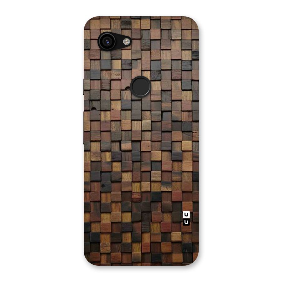 Blocks Of Wood Back Case for Google Pixel 3a
