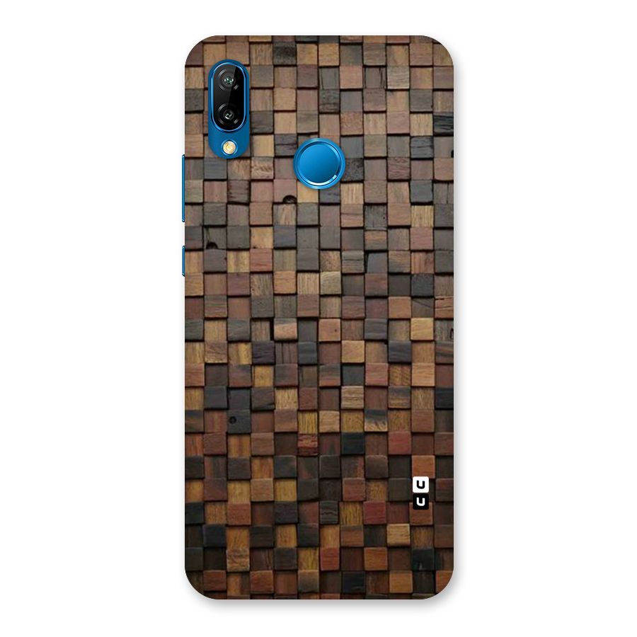 Blocks Of Wood Back Case for Huawei P20 Lite