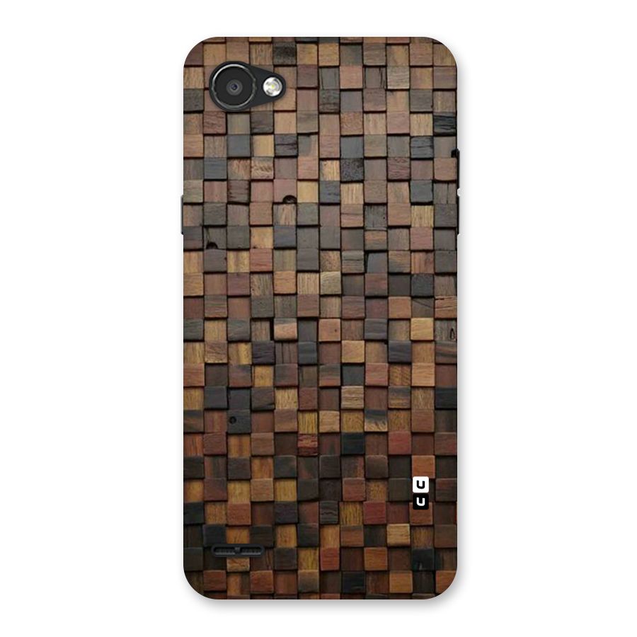 Blocks Of Wood Back Case for LG Q6