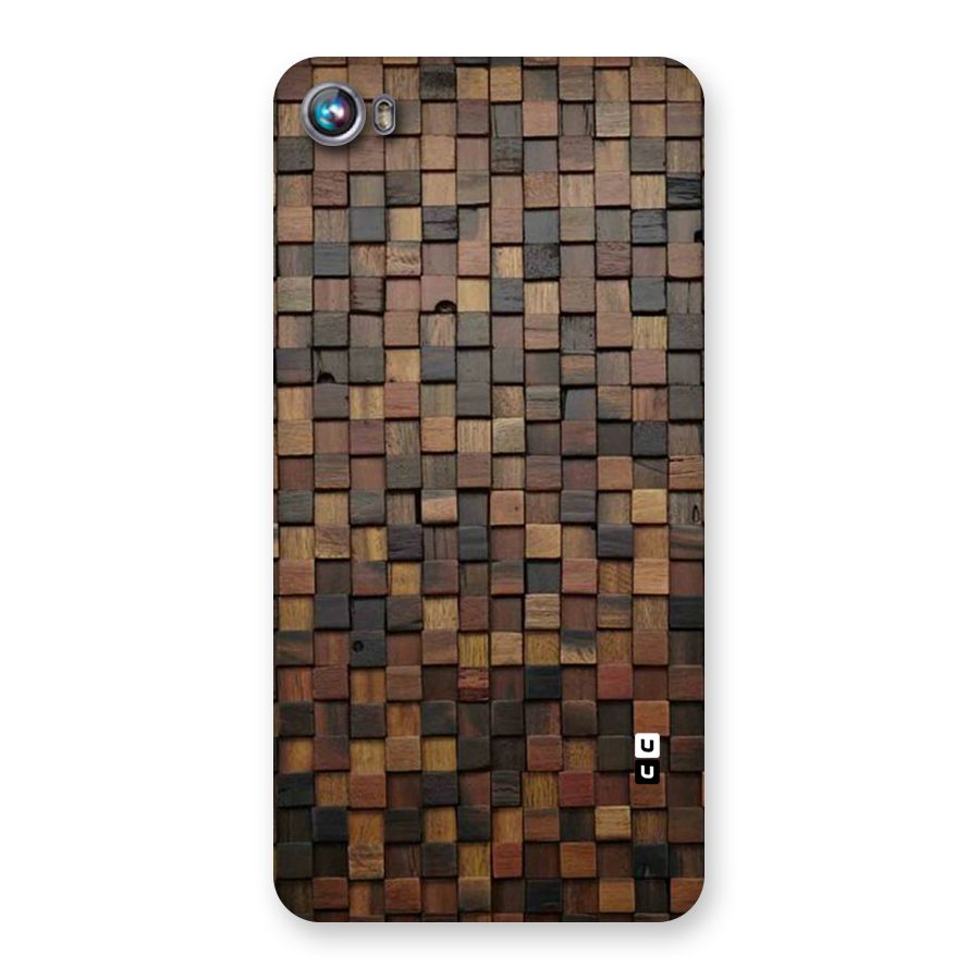 Blocks Of Wood Back Case for Micromax Canvas Fire 4 A107