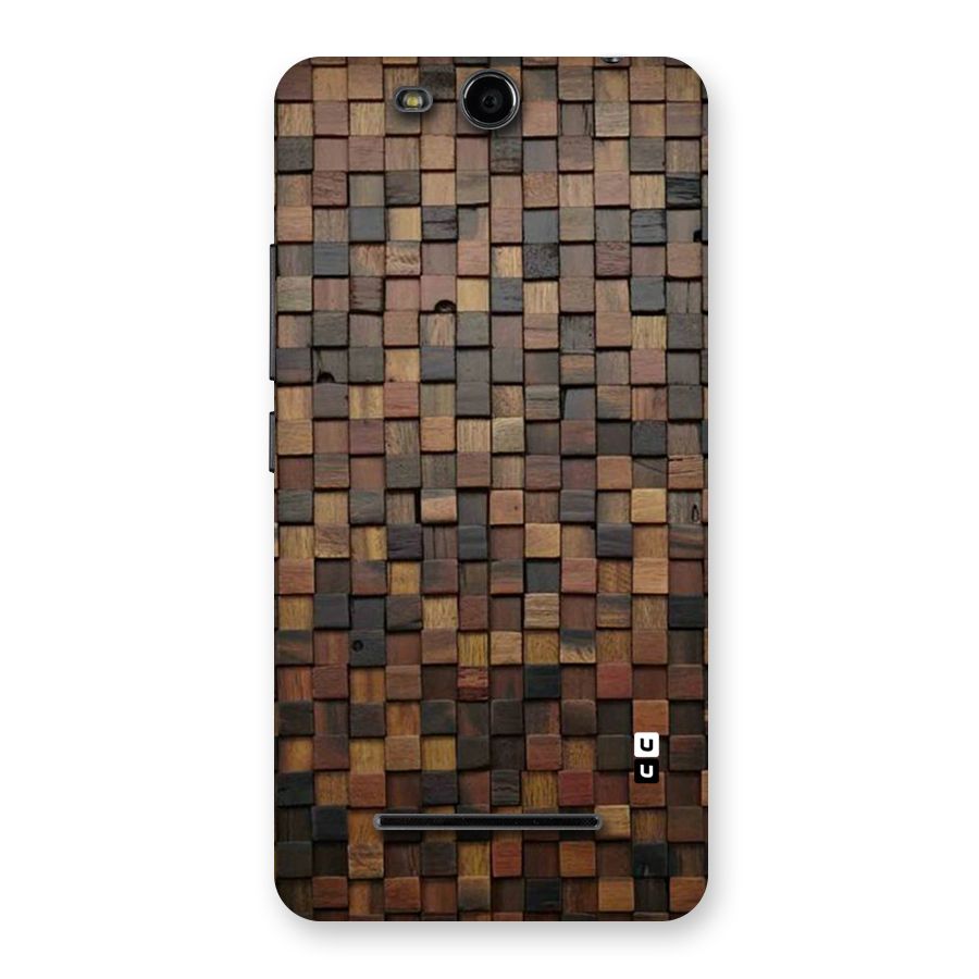 Blocks Of Wood Back Case for Micromax Canvas Juice 3 Q392