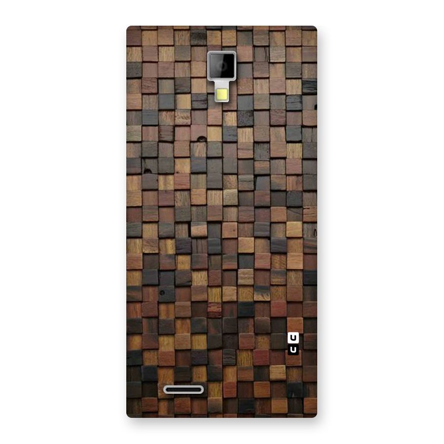 Blocks Of Wood Back Case for Micromax Canvas Xpress A99