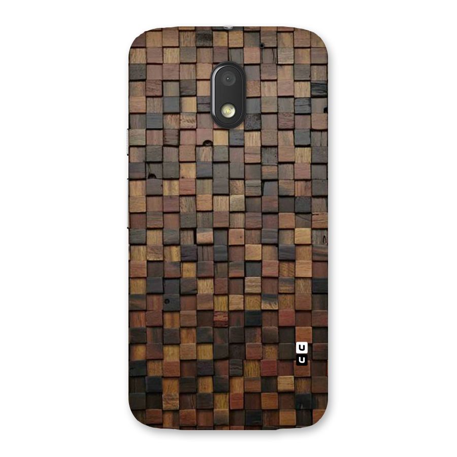Blocks Of Wood Back Case for Moto E3 Power