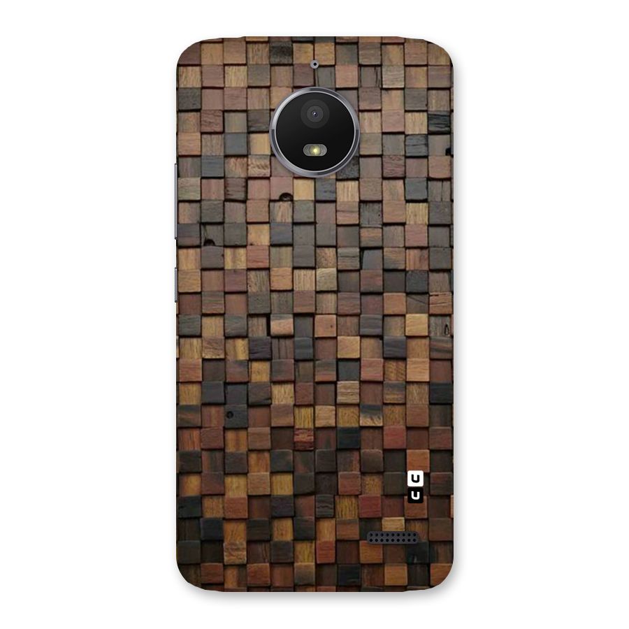 Blocks Of Wood Back Case for Moto E4