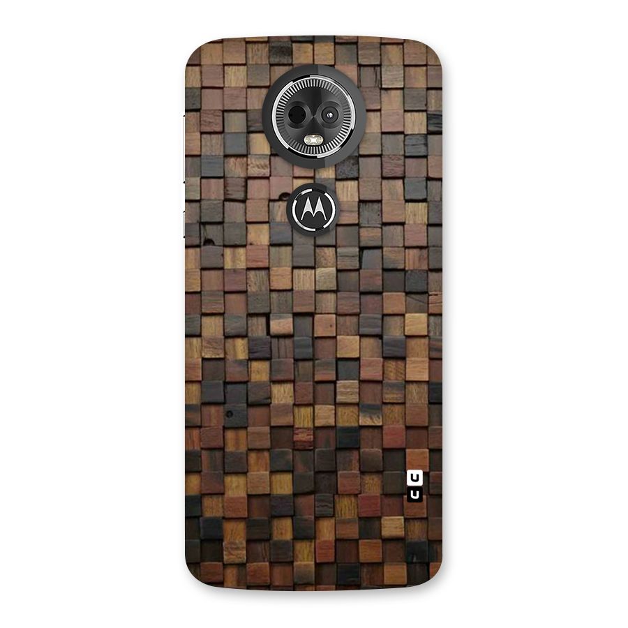 Blocks Of Wood Back Case for Moto E5 Plus
