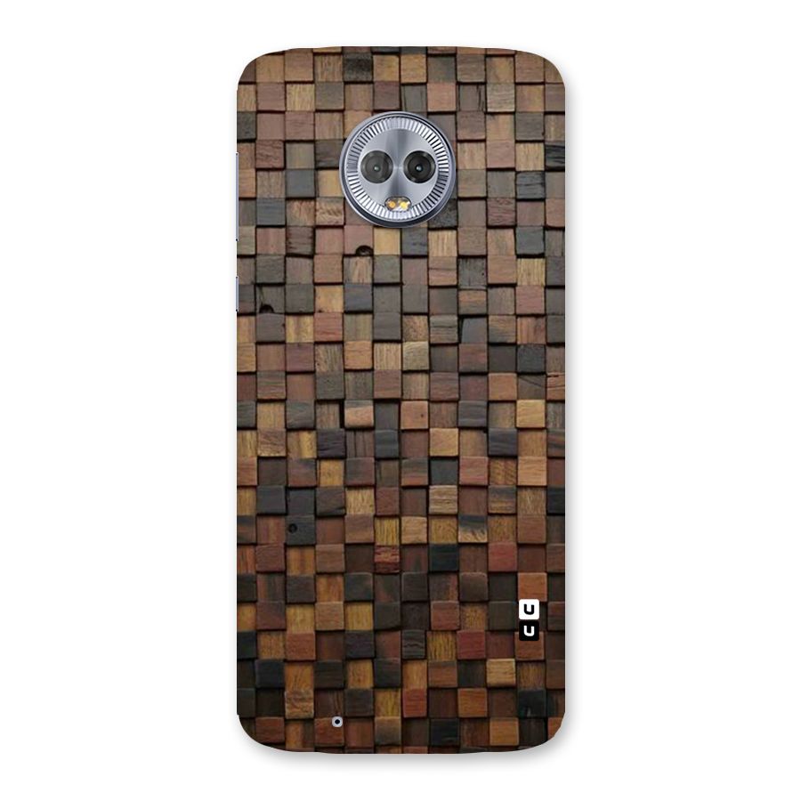 Blocks Of Wood Back Case for Moto G6