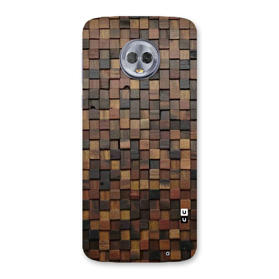 Blocks Of Wood Back Case for Moto G6 Plus