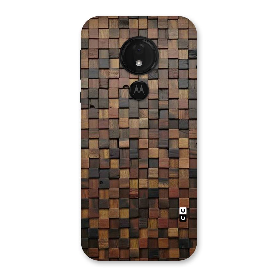 Blocks Of Wood Back Case for Moto G7 Power