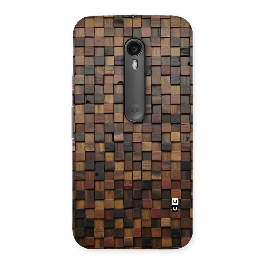 Blocks Of Wood Back Case for Moto G Turbo