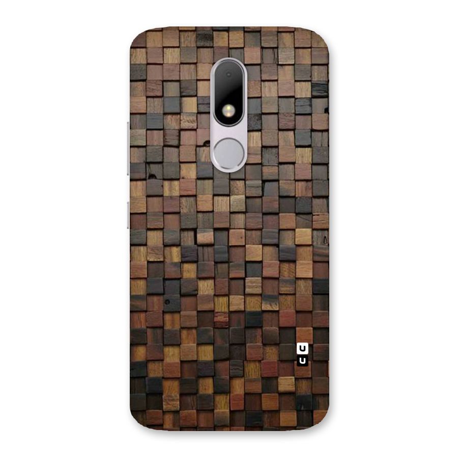 Blocks Of Wood Back Case for Moto M