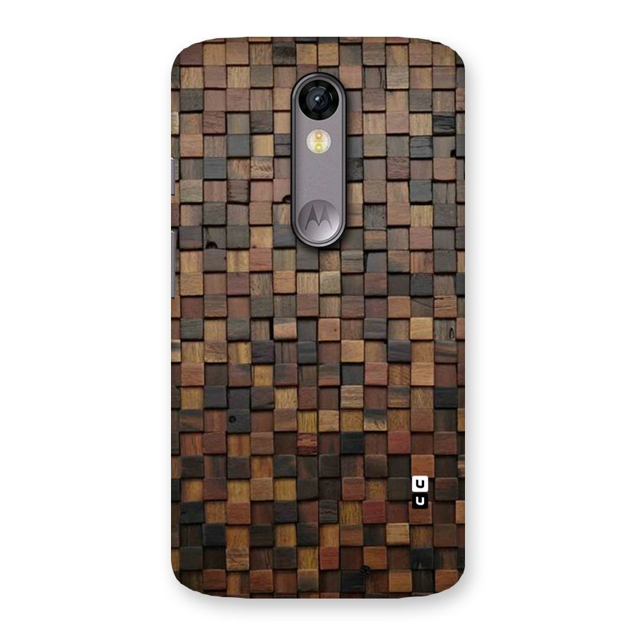 Blocks Of Wood Back Case for Moto X Force