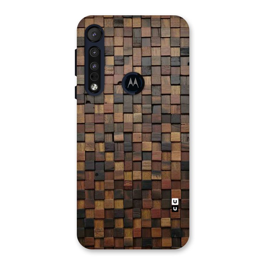 Blocks Of Wood Back Case for Motorola One Macro