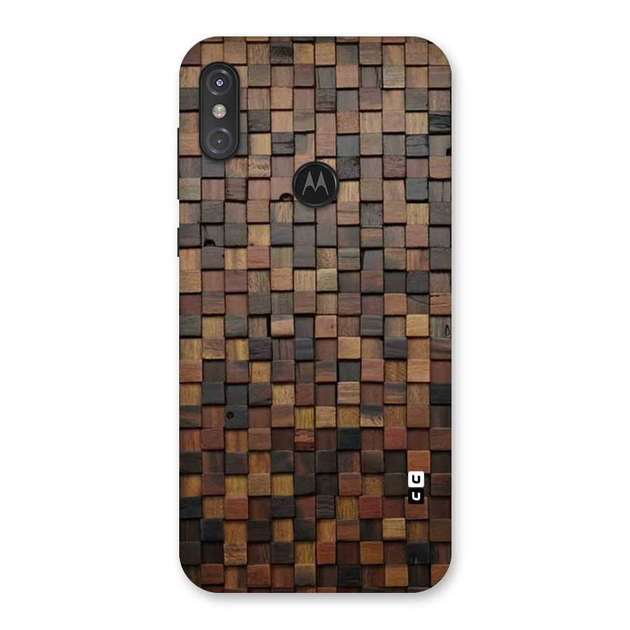 Blocks Of Wood Back Case for Motorola One Power