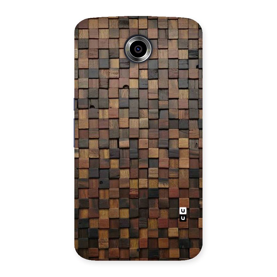 Blocks Of Wood Back Case for Nexsus 6