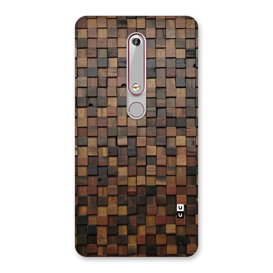 Blocks Of Wood Back Case for Nokia 6.1