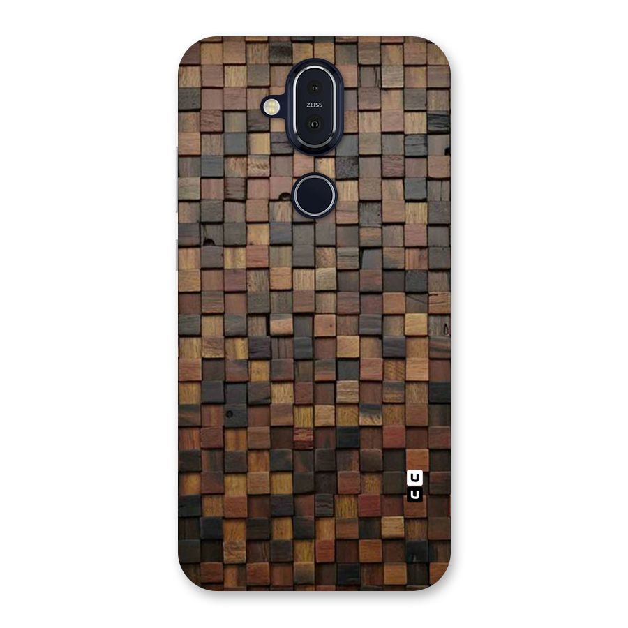 Blocks Of Wood Back Case for Nokia 8.1