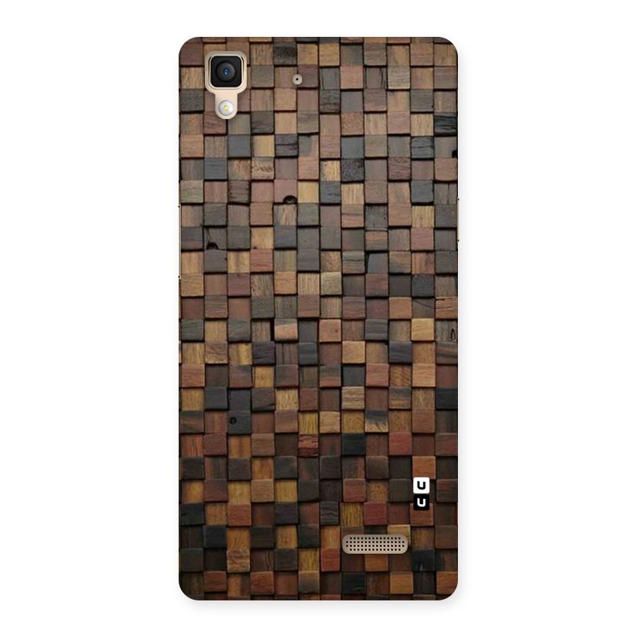 Blocks Of Wood Back Case for Oppo R7