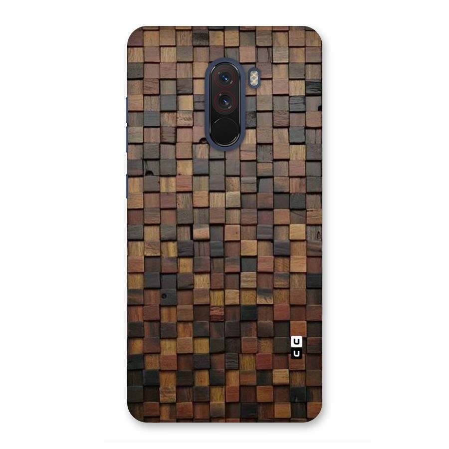 Blocks Of Wood Back Case for Poco F1