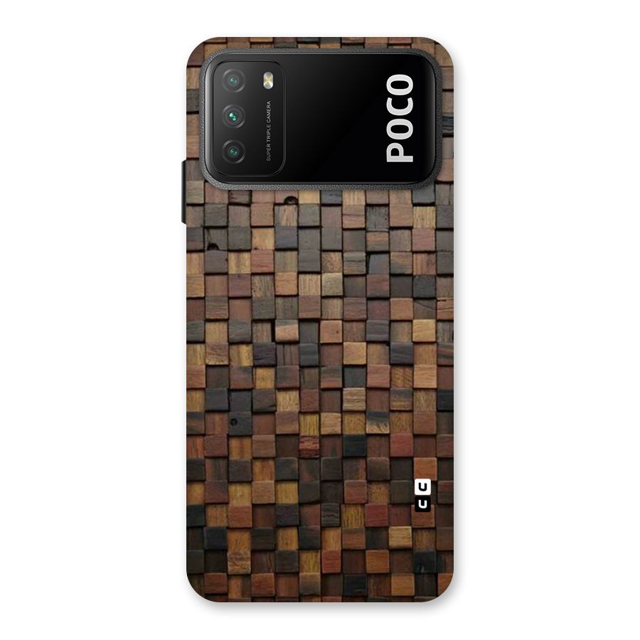 Blocks Of Wood Back Case for Poco M3