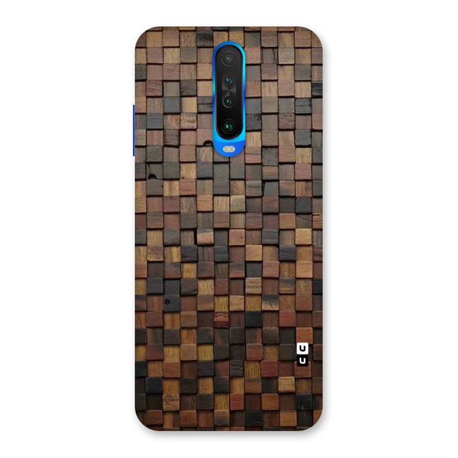 Blocks Of Wood Back Case for Poco X2