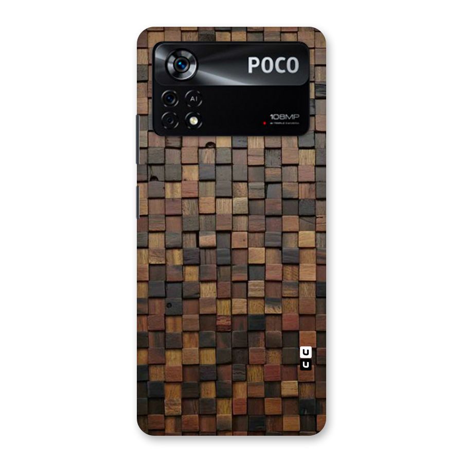 Blocks Of Wood Back Case for Poco X4 Pro 5G