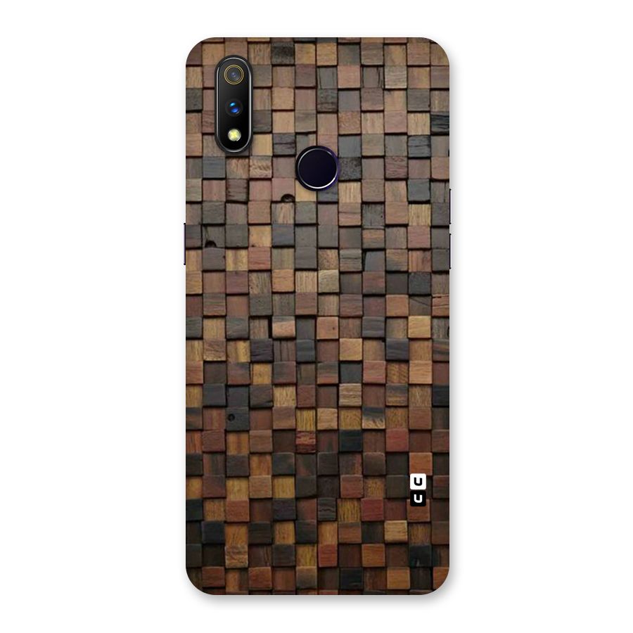 Blocks Of Wood Back Case for Realme 3 Pro
