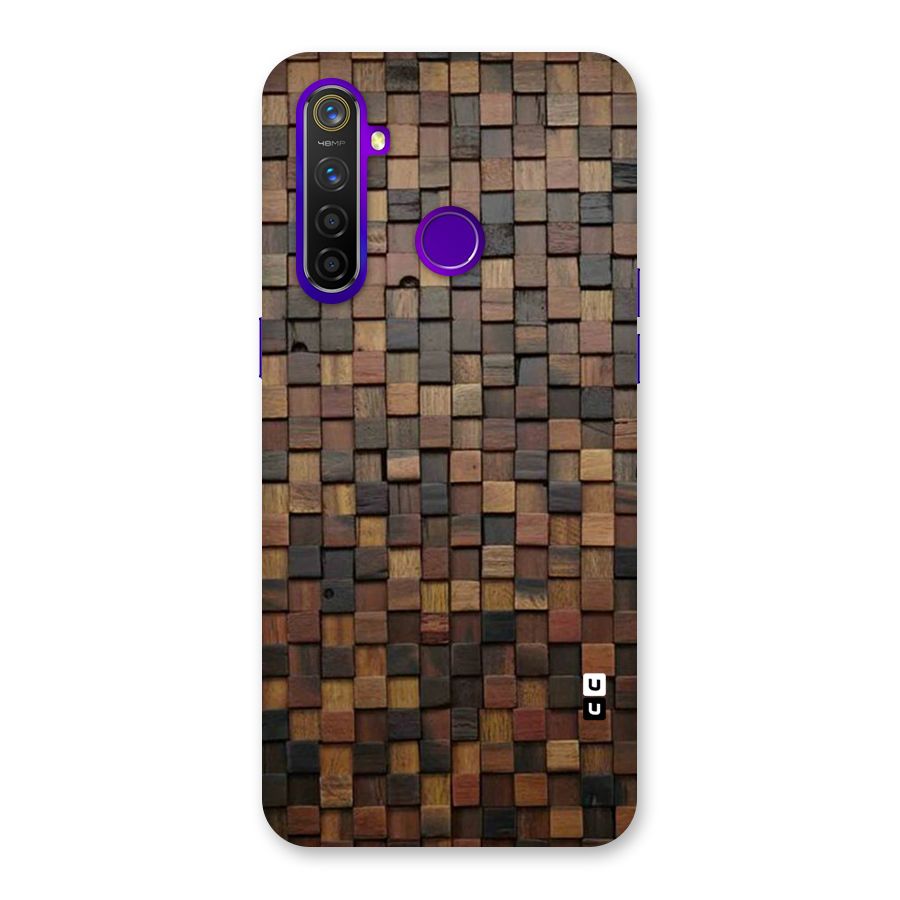 Blocks Of Wood Back Case for Realme 5 Pro