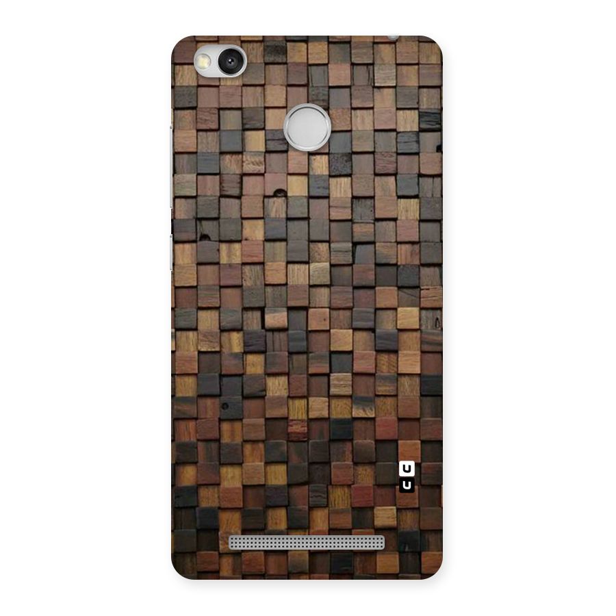 Blocks Of Wood Back Case for Redmi 3S Prime